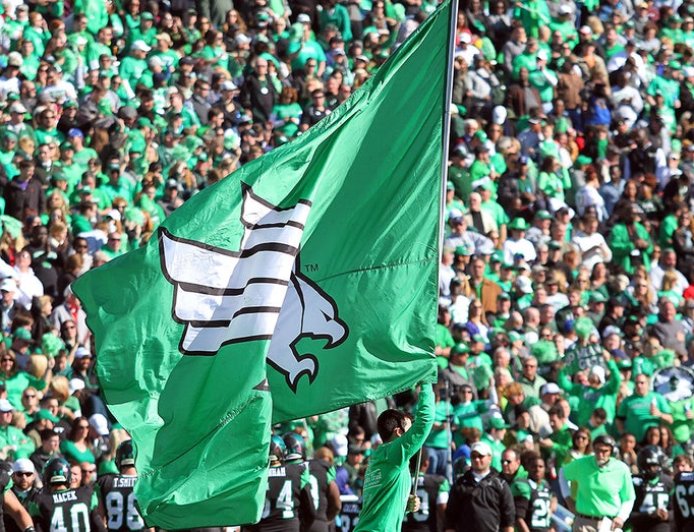 North Texas football player pulls off epic 'Stone Cold' Steve Austin beer celebration