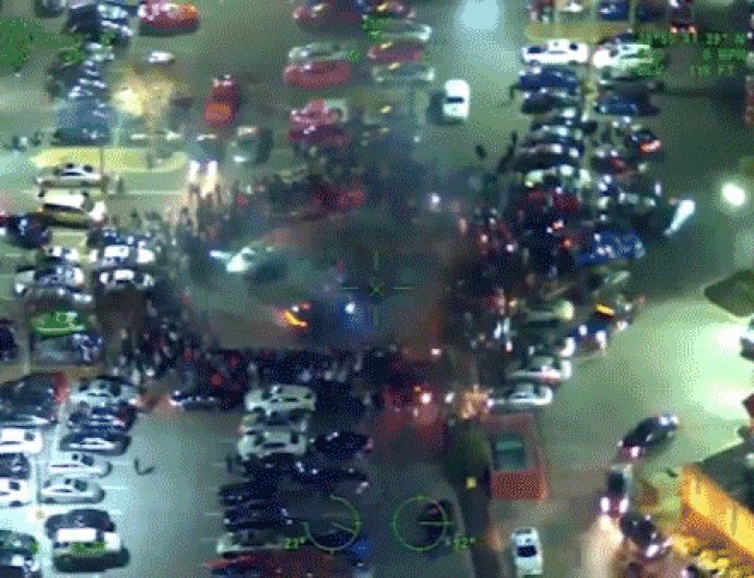 Wild video shows cars spinning at illegal takeovers in Maryland as police announce hit-and-run arrest