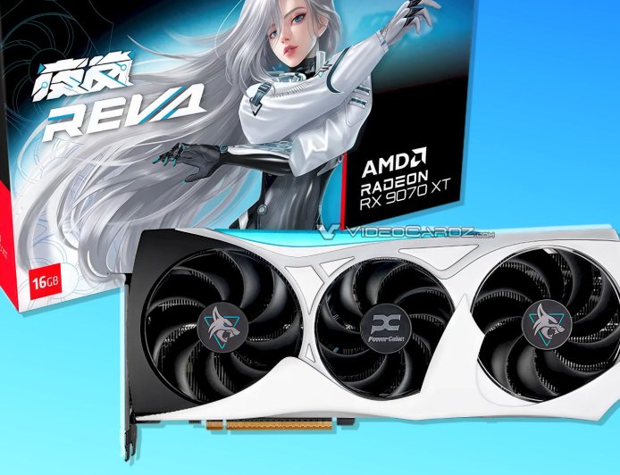 撼讯 RX 9070 XT 夜岚 REVA 显卡渲染曝光,外观相较 5 月样品小幅调整