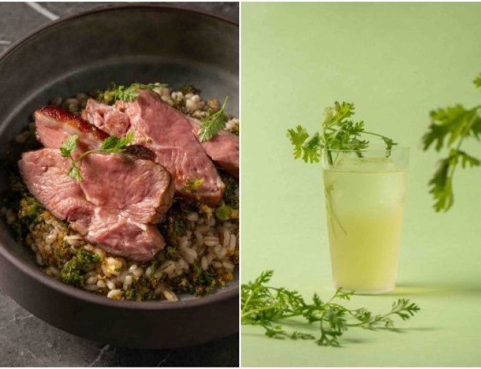瑪黑餐酒秋冬竟有香菜調酒 路易莎跨界乾杯推燒牛飯糰