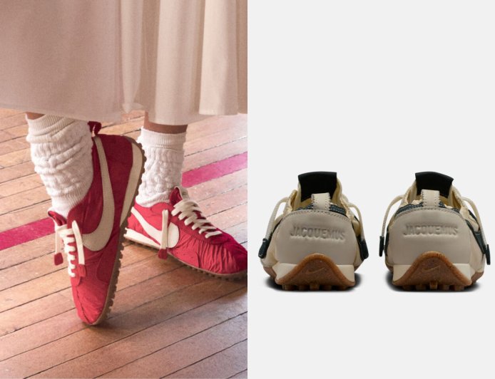 Jacquemus x Nike話題鬆餅鞋搶先看！運動芭蕾美學、皮革Swoosh成焦點