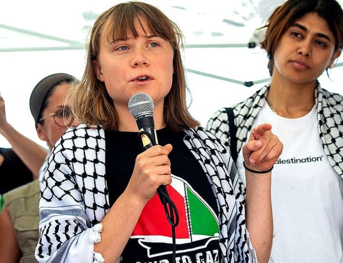 Greta Thunberg’s flotilla bombarded with Abba music after radios hijacked: report