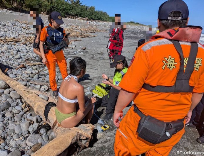 2比基尼正妹金樽衝浪出事!遭離岸流帶離 海巡+消防接力救援
