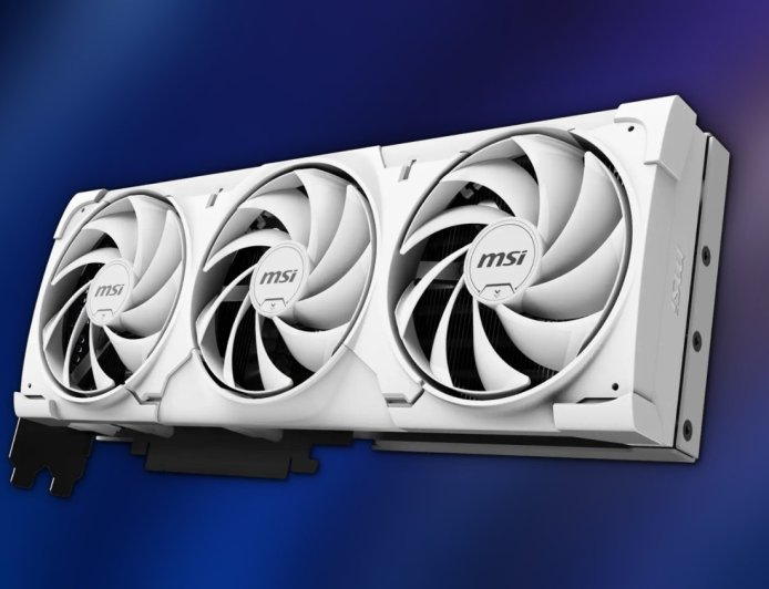 微星展示白色 RTX 5070 Ti Ventus 3X 显卡:隐藏供电接口设计