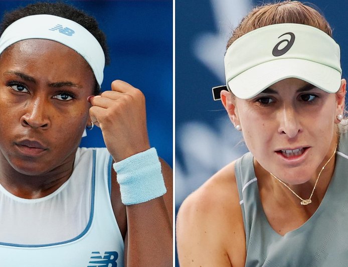 Tennis Stars Coco Gauff and Belinda Bencic Have Feisty On-Court Interaction