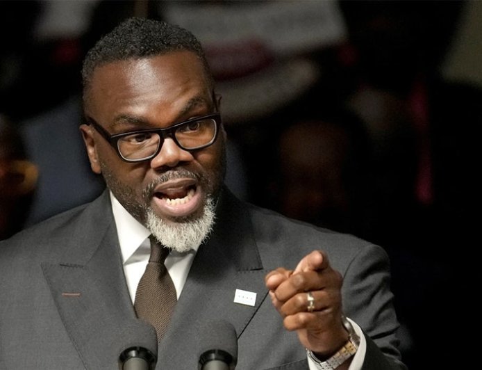 Chicago mayor says 'unstable human being' Trump must be 'checked' on military use in US cities