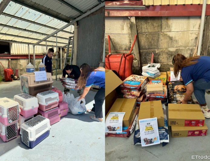 東森寵物為光復毛孩加油！　顧客一句話店長募集千份糧送災區