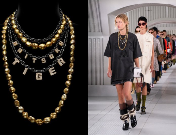 鬼塚虎服裝秀出現南洋金珠項鍊　攜手MIKIMOTO造獨一無二珠寶