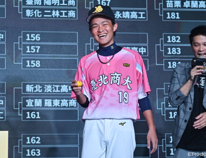 黑豹旗/臺北商大抽中「籤王」穀保家商 張棋傑笑稱可以去買樂透