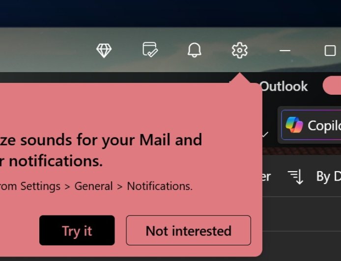 微软 Win11 版 Outlook 推送 9 月更新:定制铃声、邮件跳转等
