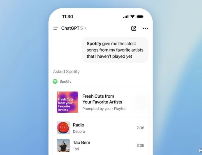 ChatGPT開始會「用App」了!Canva、Spotify都能在對話中直接用