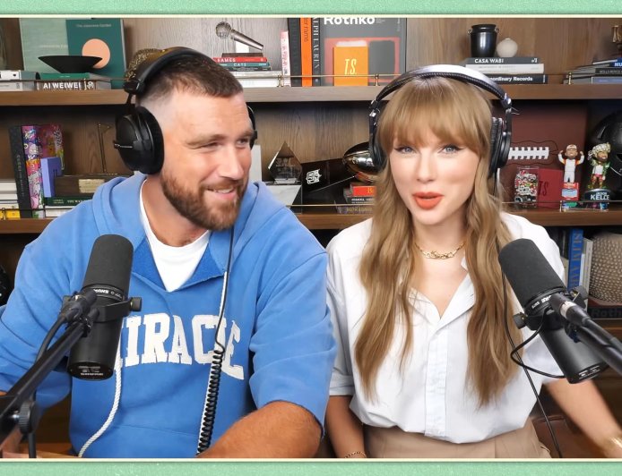 Jason Kelce Reacts to Easter Eggs on Taylor Swift’s 'New Heights' Episode