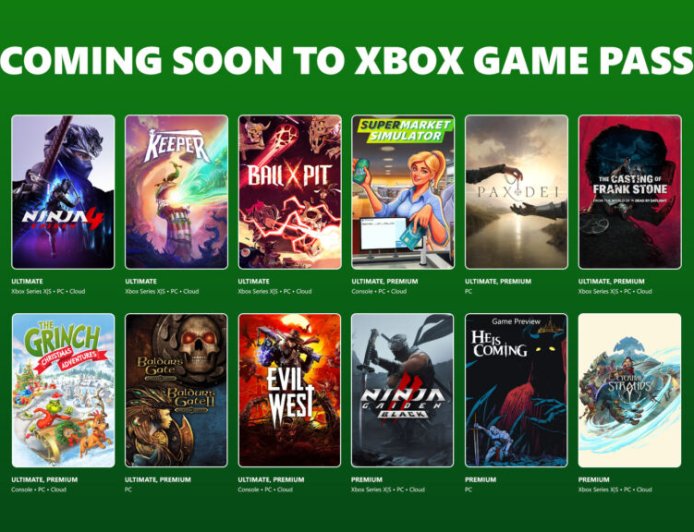 微软 Xbox 宣布《忍者龙剑传 4》《霍格沃茨之遗》《博德之门》将加入 Game Pass
