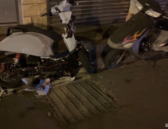電動車自小客路口擦撞!15歲少年大腿骨折變形 倒地不起急送醫
