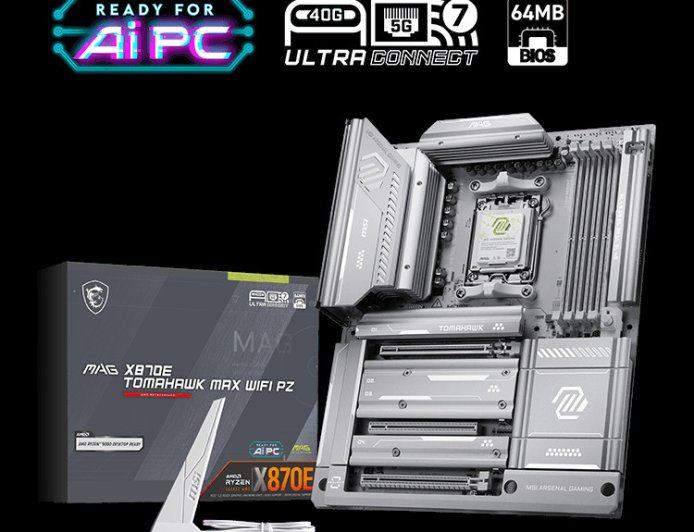 微星推出 MAG X870E TOMAHAWK MAX WIFI PZ 背插主板,可超外频