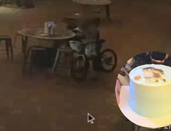 壽星哭哭!20歲客製蛋糕剩奶油渣 他肚子餓「整盤端走」吃了