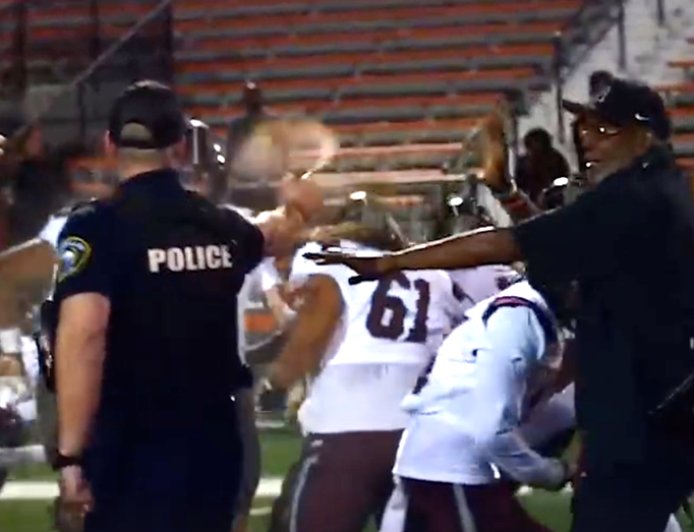 High school football team travels 500 miles only to get pepper sprayed by police after loss