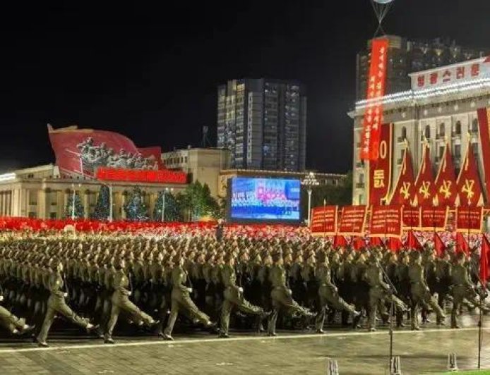 朝鲜阅兵式,现场视频来了