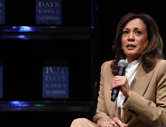 Protesters interrupt Kamala Harris’ Chicago book tour event, forcing multiple removals