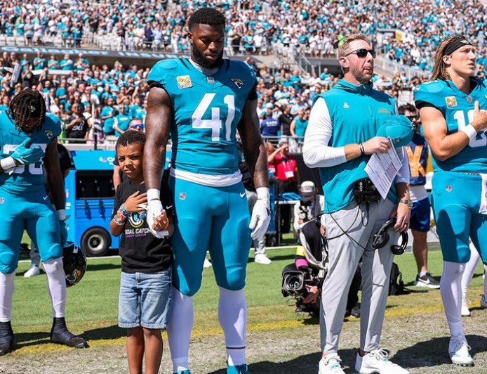 Jaguars star's 'cancer warrior' son becomes honorary captain for game vs Seahawks