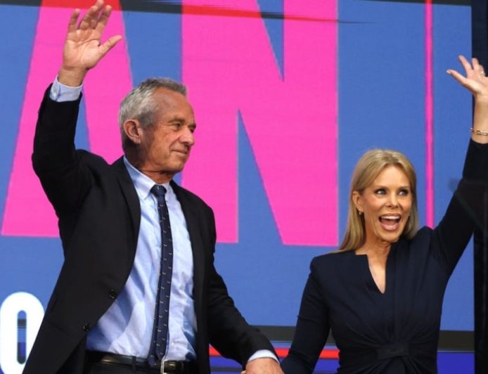 Cheryl Hines says she is 'very worried' about husband RFK Jr's safety amid political tension