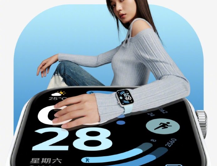 小米 REDMI Watch 6 手表配色公布：迷雾蓝、典雅黑、皎月银三色可选，搭配铝金属中框