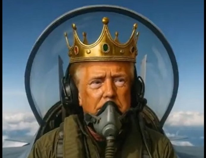 Donald Trump Posts Bizarre AI Video of Himself in a ‘King Trump’ Fighter Jet Dropping Streams of Brown Liquid on NYC Protestors
