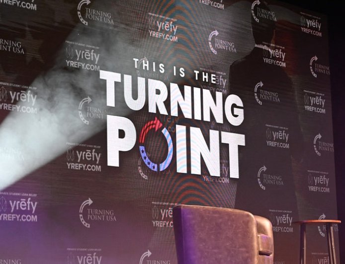 Illinois State University teacher's assistant flips Turning Point USA table, tears down flyers: 'Jesus did it'