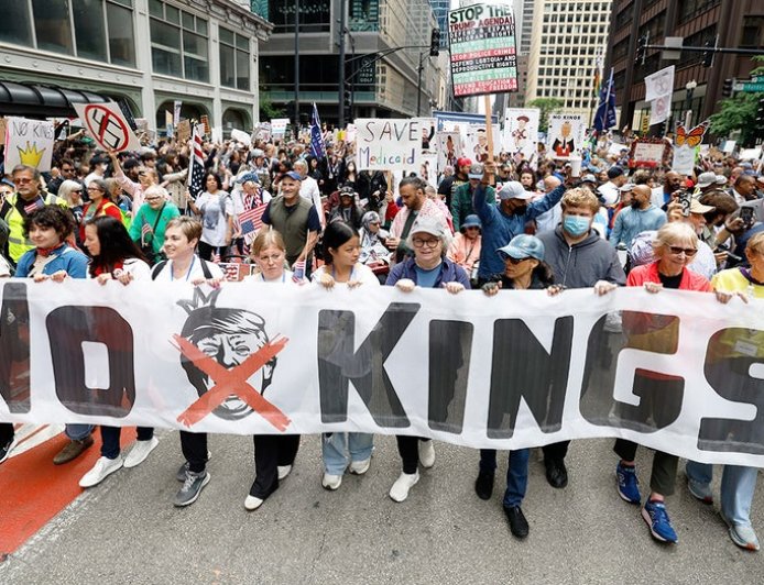 Protesters nationwide hold 'No Kings' rallies amid government shutdown