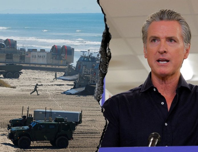 Newsom clashes with White House over Marine Corps anniversary celebration highway closure