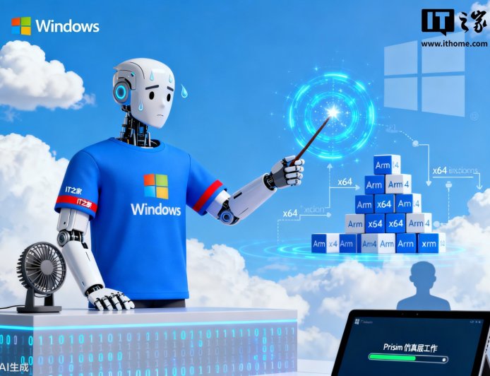微软 Prism 仿真层打破兼容壁垒：Arm 版 Win11 告别应用荒，运行不再卡顿