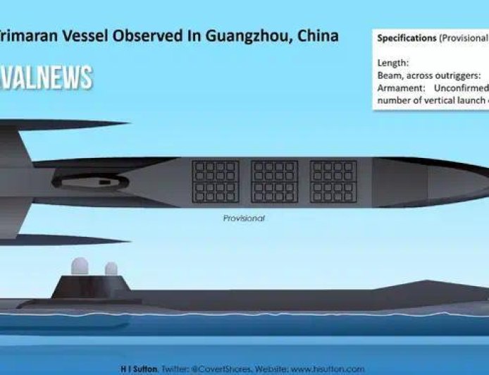 又把美国PPT造出来了？中国新型三体无人船曝光，火力堪比驱逐舰