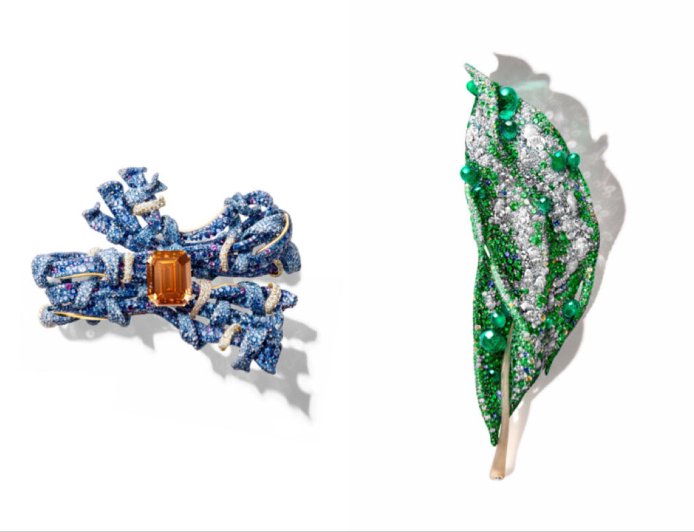 CINDY CHAO編織胸針如華美高訂布料　25克拉橘棕鑽驚豔全場