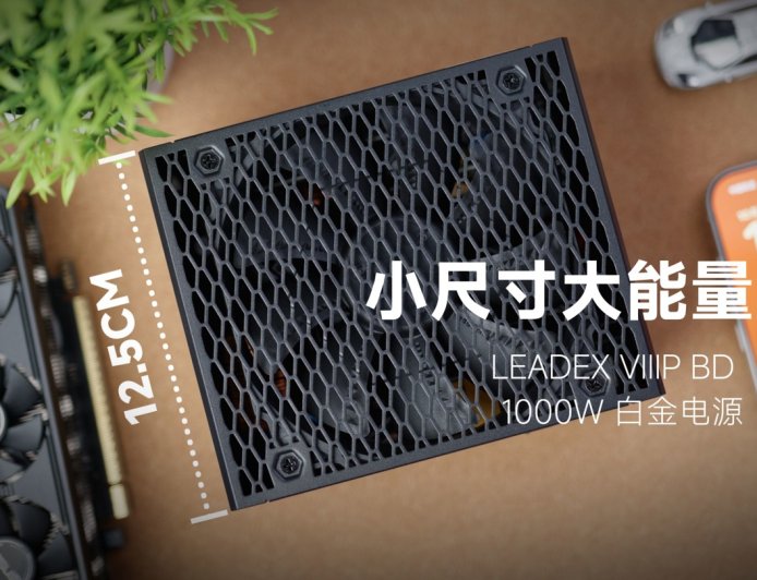 振华推出 LEADEX VIII P BD 1000W 电源：白金效率 ATX 3.1，125mm 短机身