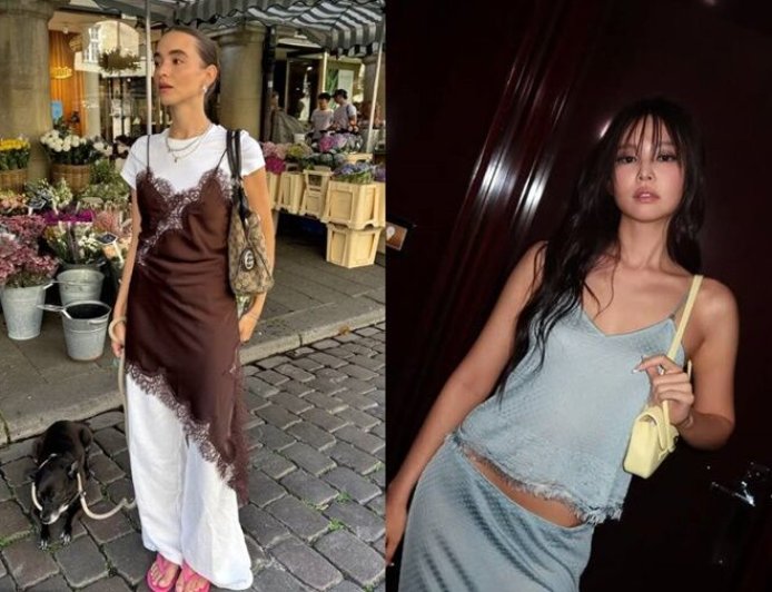 睡衣外穿正夯！Jennie、Rosé都穿　蕾絲睡衣3招穿搭公式直接複製不出錯