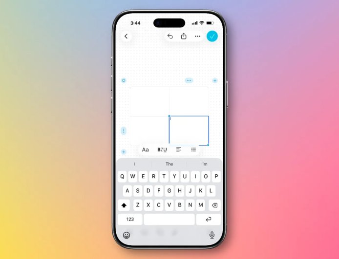 苹果“无边记”App 补齐关键功能，iOS 26.2 Beta 版首次可原生引入表格