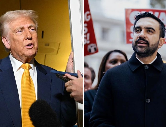 Trump says Mamdani 'thinks it's wonderful to have men playing in women's sports,' mocks trans weightlifter