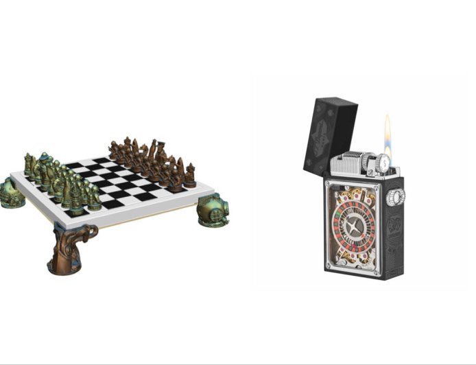 大理石棋盤組215萬！　S.T.Dupont打火機還能轉輪盤超有趣