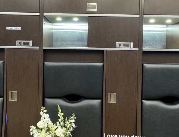 Cowboys Stars Leave Flowers at Marshawn Kneeland's Locker After His Death