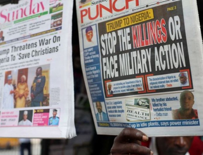 特朗普威胁美国入侵之际，尼日利亚人要求自行解决暴力问题