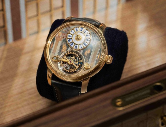 凡爾賽宮鏡廳微縮於陀飛輪錶中　萬寶龍工藝了得