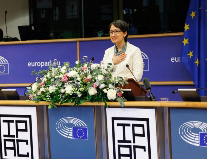 副總統蕭美琴突現歐洲議會演講　創造歷史　中國氣炸