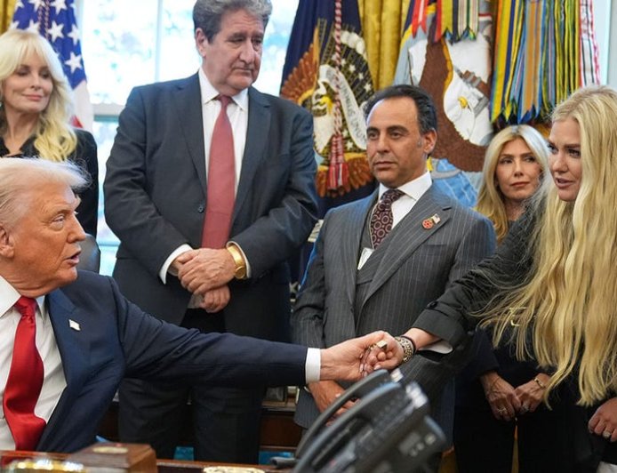 Erika Kirk speaks at Oval Office event to swear in Sergio Gor as new US ambassador to India