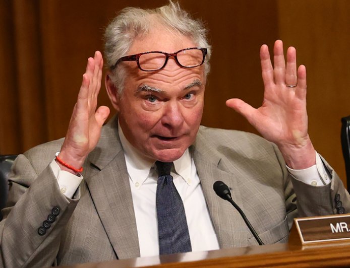 Tim Kaine tells MSNBC host she's 'overdramatizing' things in clash over government shutdown vote