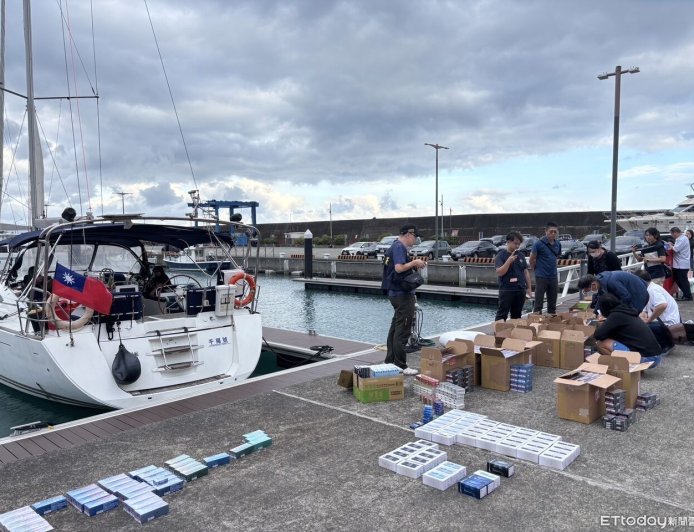 遊艇走私上千包加熱菸！石垣島返烏石漁港遭查獲　2人送辦