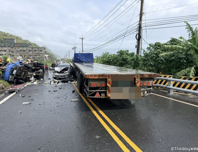 快訊／台11線花蓮豐濱段3車相撞　貨車駕駛卡車內無呼吸心跳