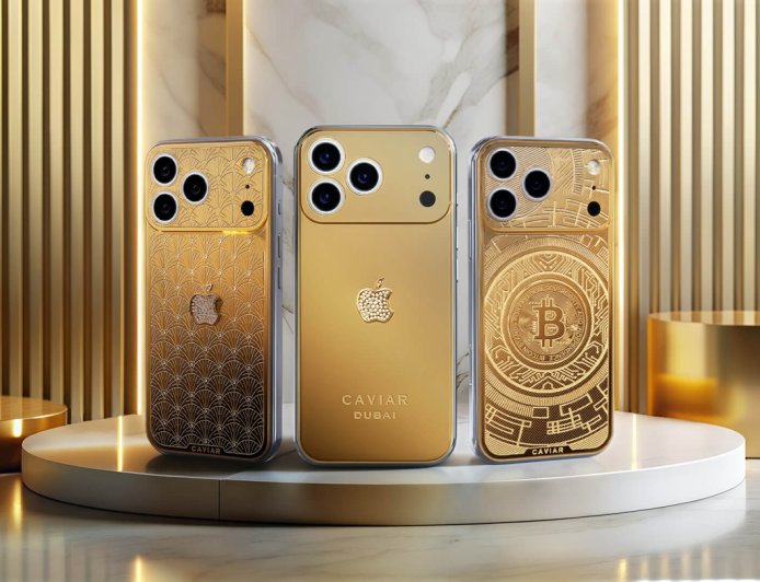 奢侈品改装厂 Caviar 再出手，超 8.8 万美元的黄金苹果 iPhone 17 Pro 问世