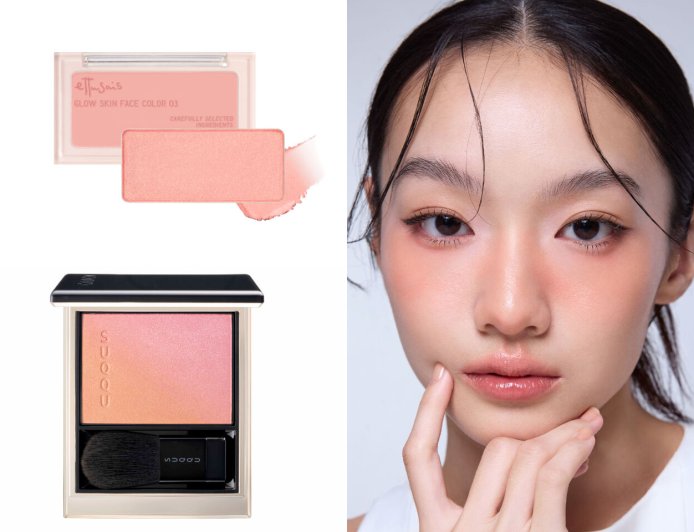 蜜桃粉色腮紅熱潮來襲！「5款頰彩」幫你打造韓妞清純妝