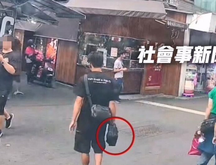 一中街廢油回收車才停妥　黑衣男淡定開門偷走斜背包...8萬飛了