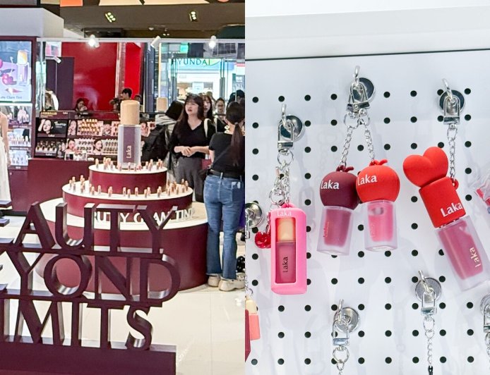 韓妝Laka首個快閃店就擠爆！年輕女孩瘋滿額拿唇釉吊飾